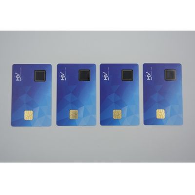 Толщина смарт-карт NFC 0.84mm отпечатка пальцев бумажника Cryptocurrency
