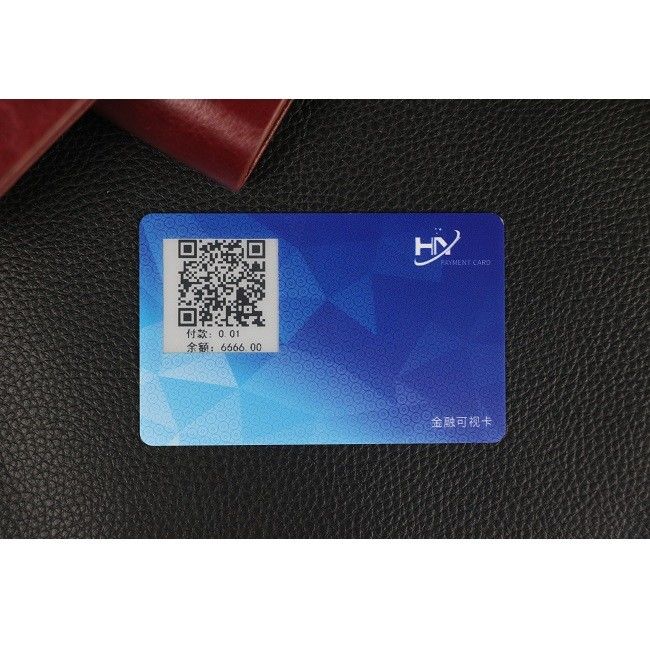 1,54 смарт-карта Bluetooth отпечатка пальцев удостоверения личности FPC маяка экрана BLE чернил дюйма